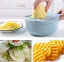 8-in-1 Mandoline Vegetable Slicer & Grater Set with Strainer