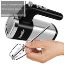 5-Speed 500W Hand Mixer with Dough Hooks & Beaters (220V)