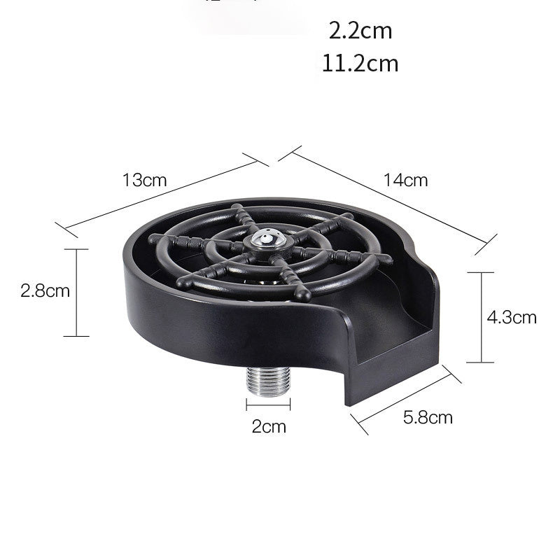 High-Pressure Bar Sink Glass Rinser – Cup & Pitcher Washer Tool