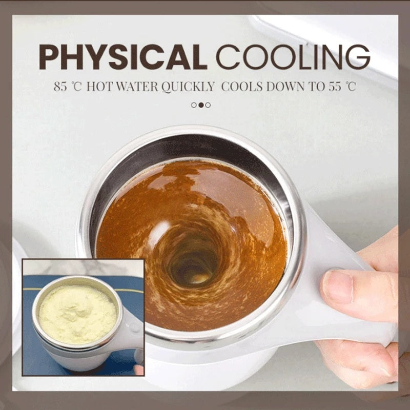 Rechargeable Self-Stirring Magnetic Mug – Electric Mixing Cup