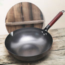 Handmade Traditional Iron Wok – Flat Bottom Stir-Fry Pan