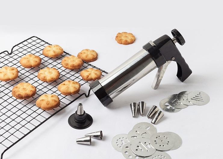 Biscuit Press Cookie Maker – Manual Dough Press Machine
