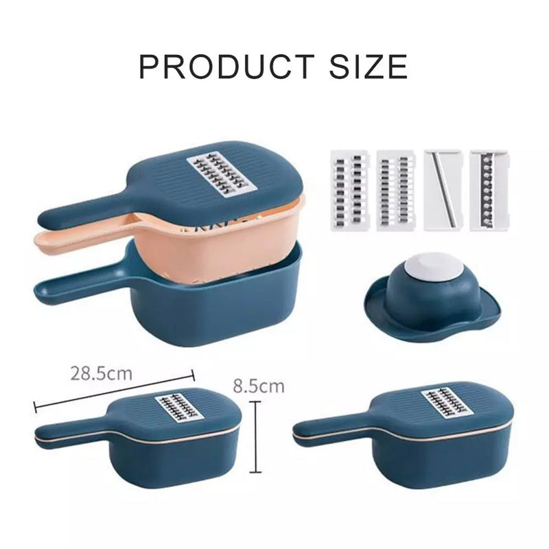 Multi-Function Vegetable Cutter & Grater Set – Slicer, Peeler & Kitchen Tool