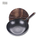 Handmade Traditional Iron Wok – Flat Bottom Stir-Fry Pan