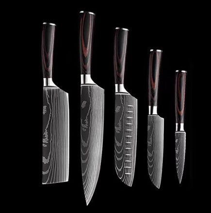 Chef Knife Set – Cleaver, Slicing & Kitchen Prep Knives