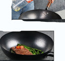 Wok Household Non Stick Flat Bottom Uncoated Wok Frying Pan 32cm