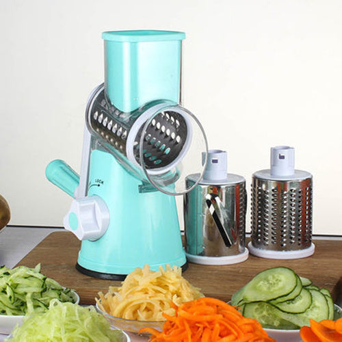 Manual Mandoline Slicer – Round Multifunctional Vegetable & Cheese Cutter