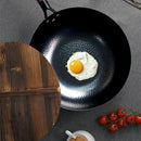 Wok Household Non Stick Flat Bottom Uncoated Wok Frying Pan 32cm