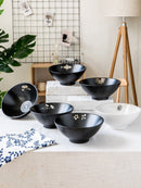 Large Ceramic Ramen & Soup Bowl (Binaural Design)