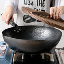 Handmade Traditional Iron Wok – Flat Bottom Stir-Fry Pan
