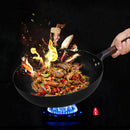 Handmade Traditional Iron Wok – Flat Bottom Stir-Fry Pan