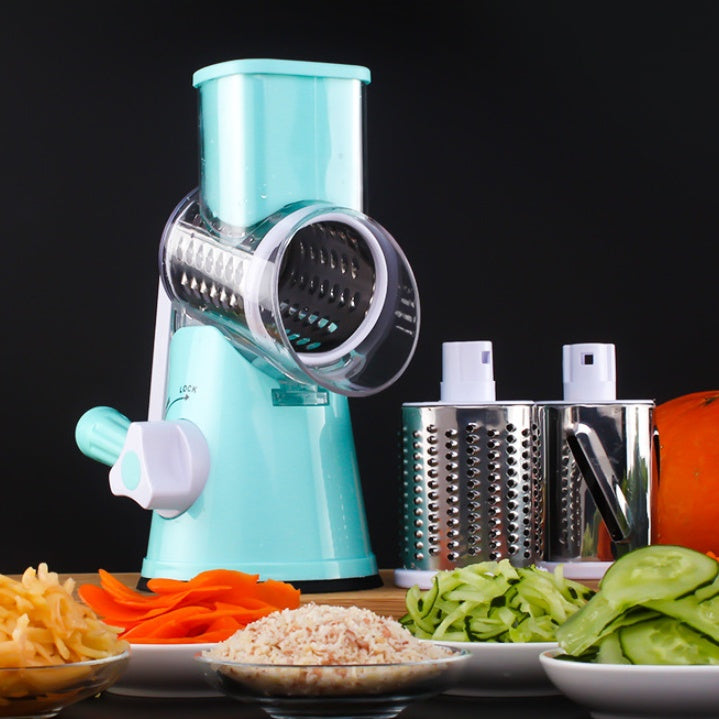 Manual Mandoline Slicer – Round Multifunctional Vegetable & Cheese Cutter