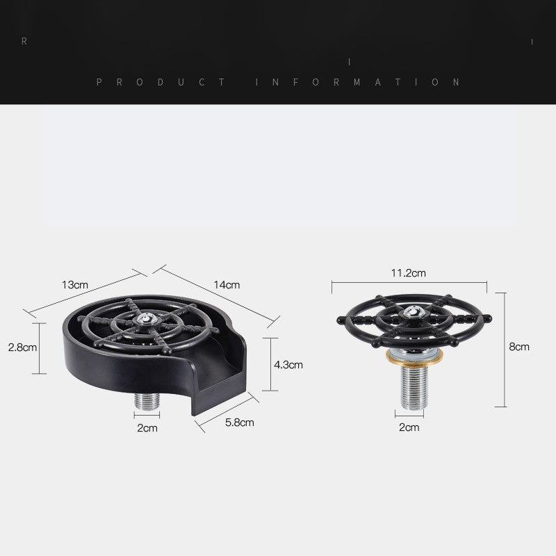 High-Pressure Bar Sink Glass Rinser – Cup & Pitcher Washer Tool