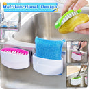 Multipurpose Kitchen Cleaning Brush – With Suction Cup for Knives, Forks & Veggies